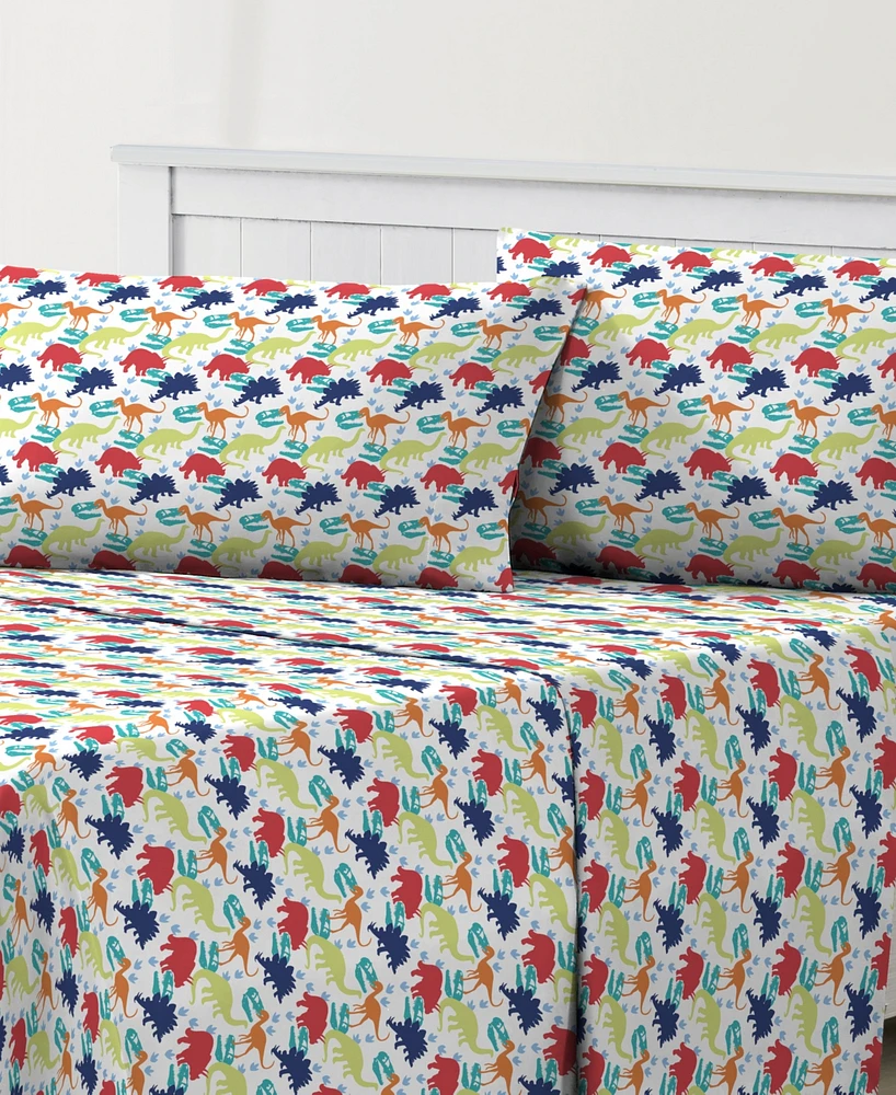 Dream Factory Dinosaur 4-Pc. Sheet Set, Full
