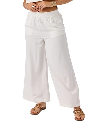 O'Neill Juniors' Sanders Woven Flowy Pull-On Pants