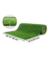 Yescom 2pcs 50x3 Ft Artificial Grass Turf 0.8" Fake Grass Rug Synthetic Lawn Indoor Batting Tunnels Outdoor Home Decor
