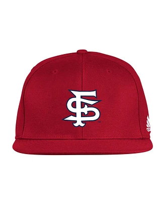 Adidas Men's Red Fresno State Bulldogs On-Field Fitted Hat