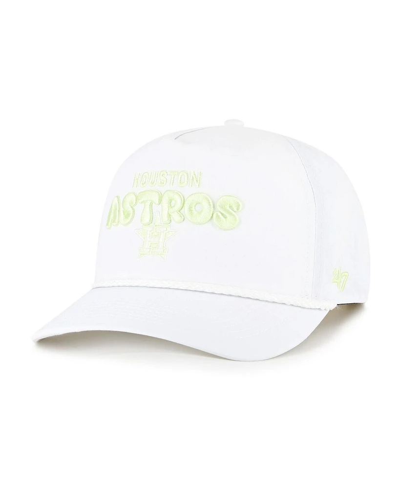 '47 Brand Women's White Houston Astros Bright Side Adjustable Hitch Hat