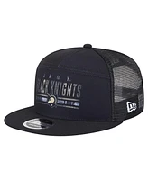 New Era Men's Black Army Black Knights Split Panel 9FIFTY Snapback Trucker Hat
