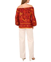 Vince Camuto Women's Off-The-Shoulder Long-Sleeve Blouse