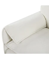 Oversized Chenille Sofa Set: Deep Seat, Comfy Cloud Style