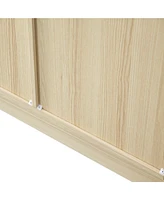 Freestanding Storage Cabinet with Adjustable Shelf and Removable Drawers