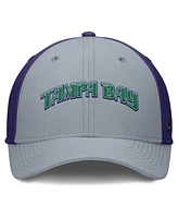 Nike Men's Purple/ Tampa Bay Rays Rise Swoosh Performance Flex Hat