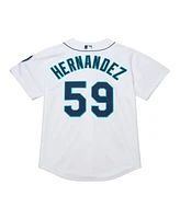 Mitchell & Ness Men's Felix Hernandez White Seattle Mariners Cooperstown Collection Authentic Jersey