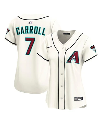 Nike Women's Corbin Carroll Cream Arizona Diamondbacks Home Limited Player Jersey