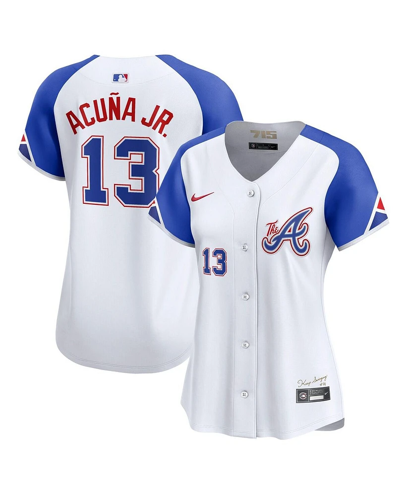 Nike Women's Ronald Acuna Jr. White Atlanta Braves City Connect Limited Player Jersey