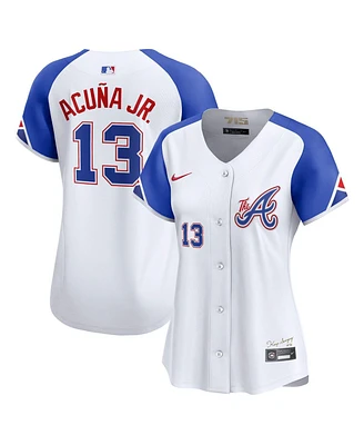 Nike Women's Ronald Acuna Jr. White Atlanta Braves City Connect Limited Player Jersey