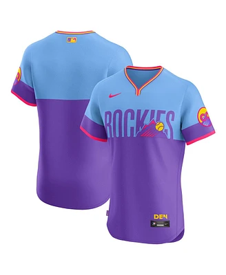 Nike Men's Purple Colorado Rockies 2025 City Connect Elite Jersey