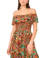 Vince Camuto Women's Off-The-Shoulder Tiered Maxi Dress