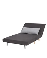 Gold Sparrow 40" Polyester Mia Convertible Chair Bed, Created for Macy's
