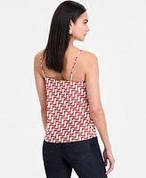 I.n.c. International Concepts Women's Animal-Print Cowlneck Camisole Top, Exclusively at Macy's