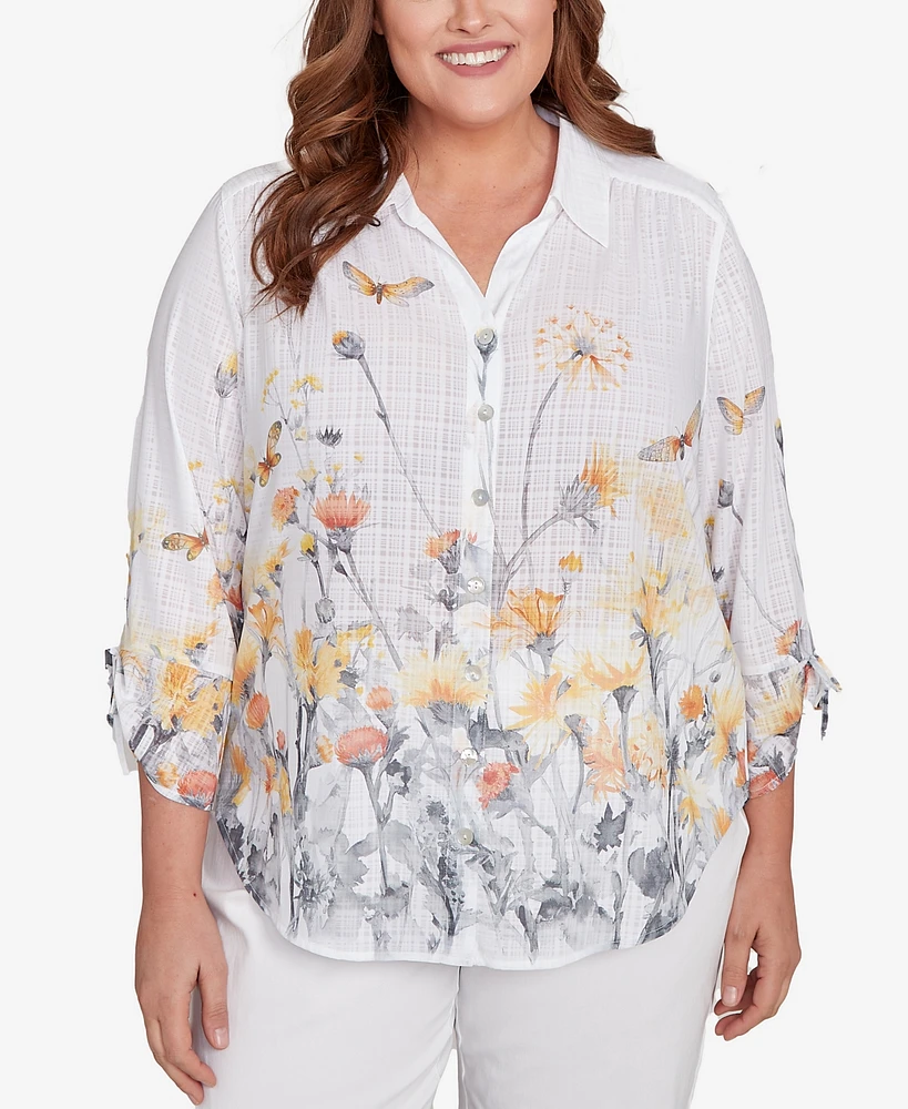 Alfred Dunner Plus Floral Top