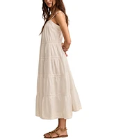 Lucky Brand Women's Market Day Cotton Tiered Maxi Dress