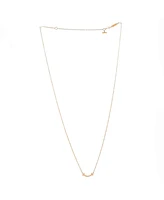 Pre-Owned Tiffany & Co. Mini T Smile Pendant Necklace 18K Gold
