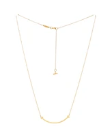 Pre-Owned Tiffany & Co. Small T Smile Pendant Necklace 18K Rose Gold