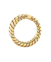 Pre-Owned Bvlgari Tubogas Double Wrap Ring 18K Tricolor Gold