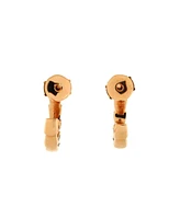 Pre-Owned Bvlgari Small Serpenti Viper Hoop Earrings 18K Rose Gold