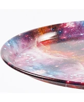 Mermaid Tail Coffee Table, Metal Pedestal Table, Accent Table for Small Spaces