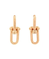 Pre-Owned Tiffany & Co. Large Hardwear Link Earrings 18K Rose Gold