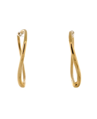Pre-Owned Tiffany & Co. Medium Elsa Peretti Open Heart Hoop Earrings 18K Gold