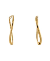 Pre-Owned Tiffany & Co. Medium Elsa Peretti Open Heart Hoop Earrings 18K Gold