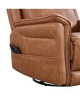 Okra Motor Rocking and 240 Degree Swivel Single Sofa Seat recliner Chair Infinite Position