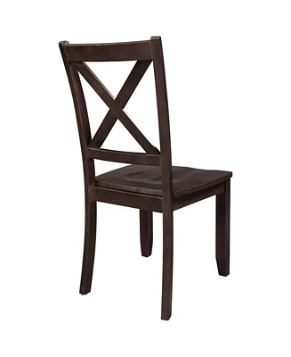 3-Piece Wood Drop Leaf Breakfast Nook Dining Chairs