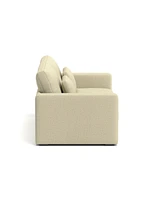 83" Modern Sofa Couches for Living Room, 3 Seater Sofa with Detachable Cover & double cushioning,Beige