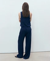 Mango Women's Denim-Effect Lyocell Vest