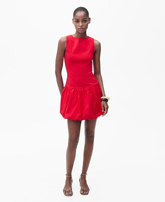 Mango Women's Short Balloon-Effect Dress