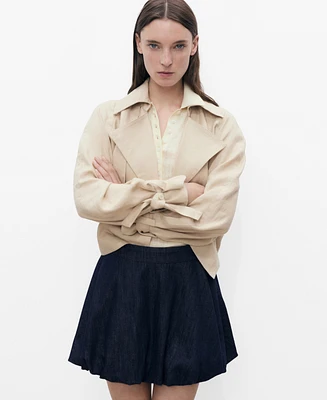 Mango Women's Balloon Denim Skirts