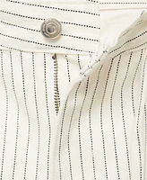 Mango Women's Stripes and Belt Wide Leg Jeans