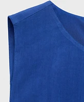 Mango Women's Puffed Hem Midi Dress