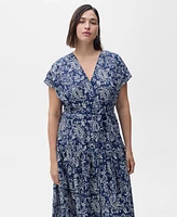 Mango Women's Paisley Flared Dress