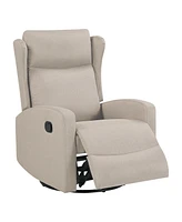 Rocking Swivel Recliner Chair for Living Room, 360 Degree Swivel, Adjustable Modern Reclining Chair, Classic and Traditional Recliner Sofa with Lumbar