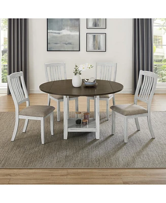 Folding Table: Seats 4, Storage, Space-Saving, Expandable