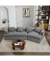 Modular Sofa, Ottoman, Anti-Wrinkle Fabric, Corner Sectional, Spacious