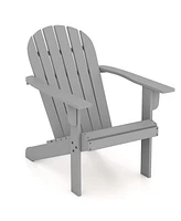 Acacia Wood Lounge Patio Adirondack Chair with Inclined Seat