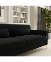 Black 2 Seater Sofa