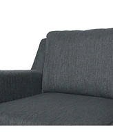 Contemporary Upholstered Sofa with Birch Wood Legs for Classy Comfort