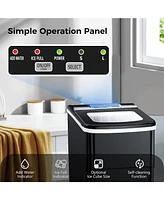 Cowsar 26Lbs/Day, Ice Maker, Self-Cleaning Ice Machine with Ice Scoop and Basket