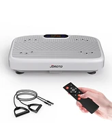 Joroto Vibration Plate Exercise Machine – Full Body Vibrating Platform with Remote Control, 2 Resistance Bands, and 330LBS Weight Capacity for