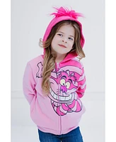 Alice Wonderland Girls Cheshire Cat Fleece Zip Up Cosplay Hoodie