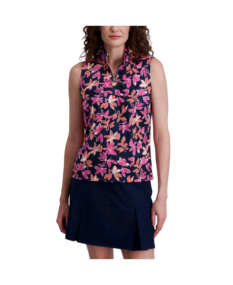 Stella Parker Women's Sleeveless Ruched Front Pullover