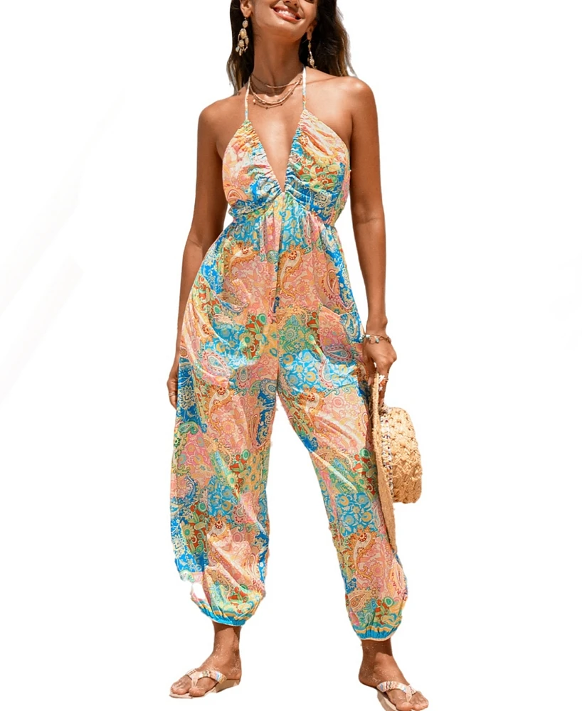 Cupshe Women's Honey Pot Paisley Jumpsuit
