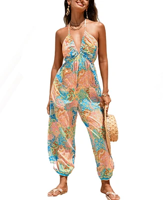 Cupshe Women's Honey Pot Paisley Jumpsuit