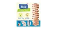Giantville Giant Tumbling Timber Toy - Premium Pine Wood Life-Size Blocks Tower